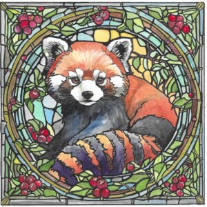 Red Panda Watercolor Painting #3